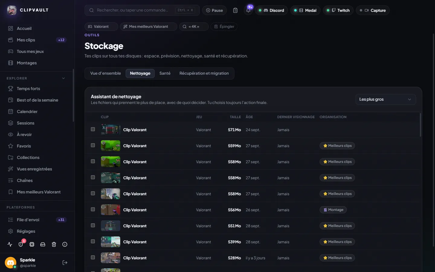 Nettoyage